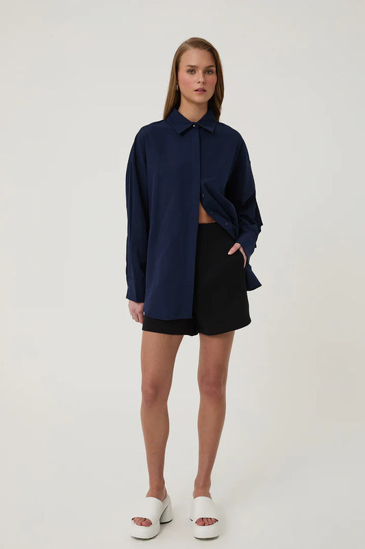 Quzu oversized blouse Marine