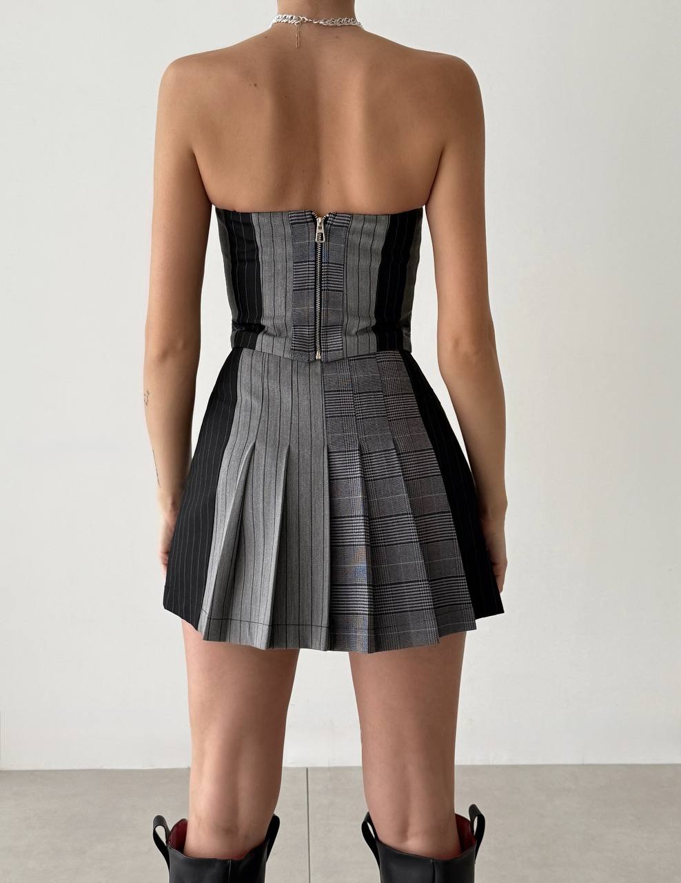 Quzu bustier grigio