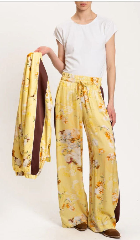 Motel giallo pants flower