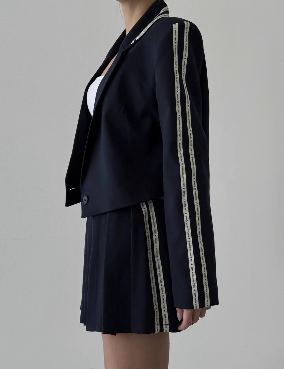 Quzu skirt marine