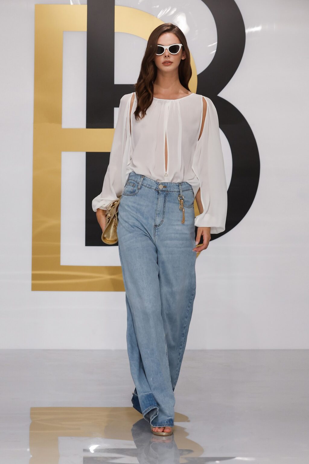 Babylon denim wide leg pants