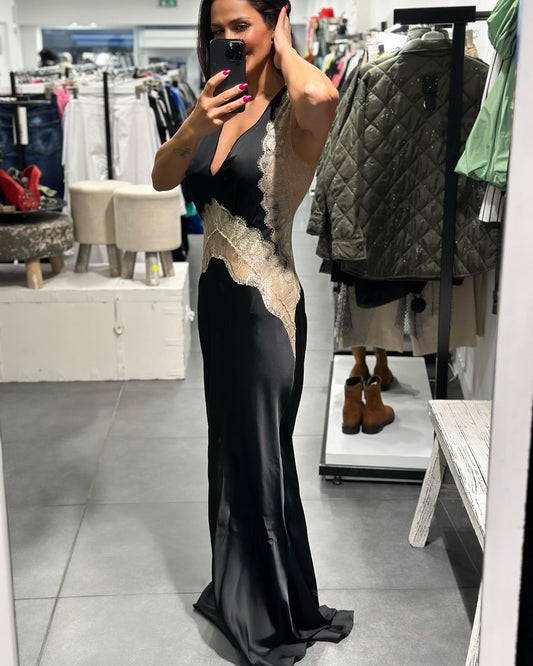 Babylon silk dress lungo