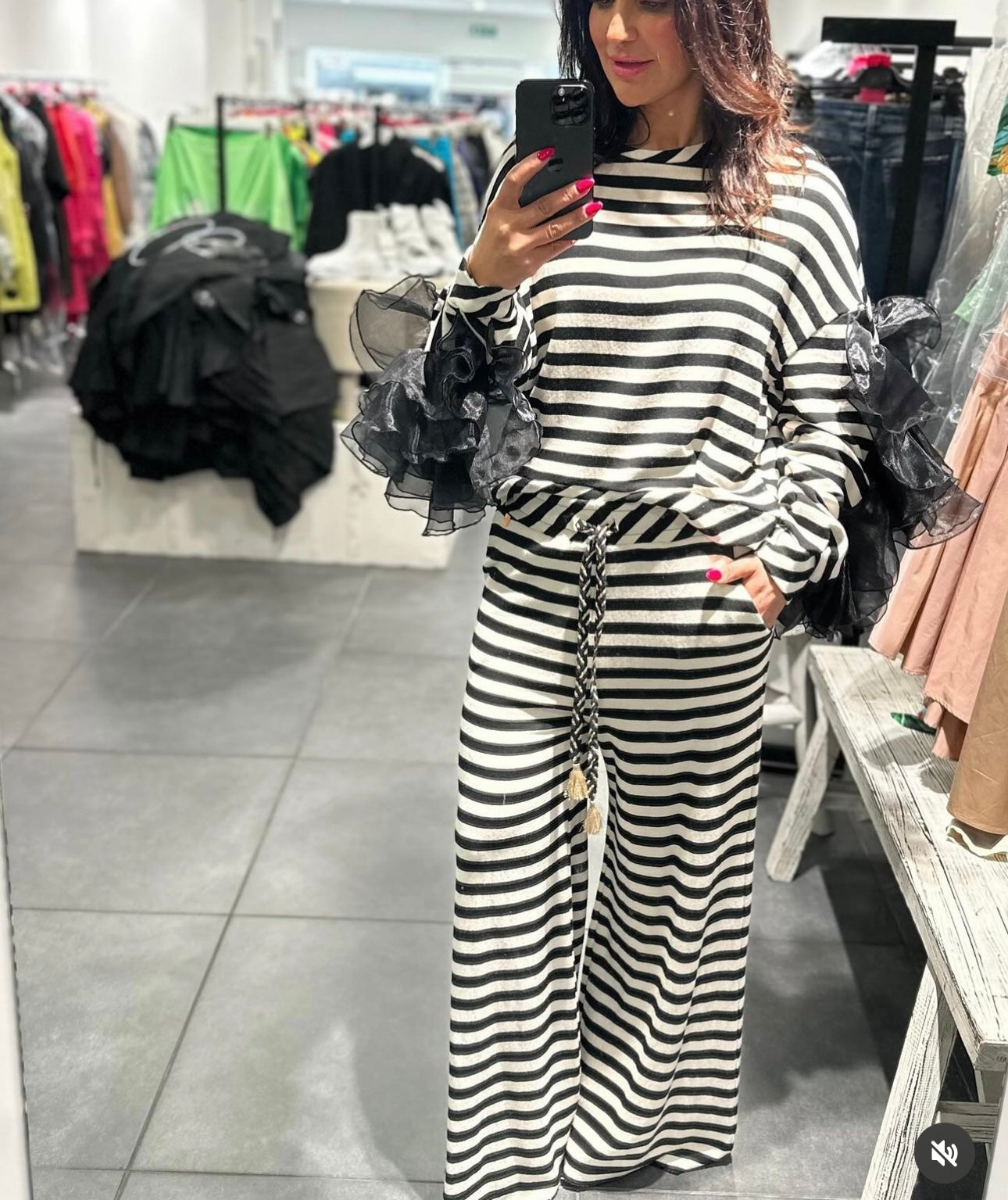 D’elle stripe set