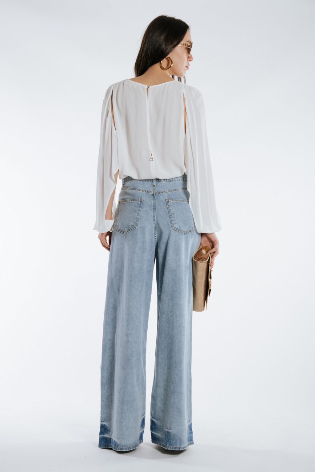 Babylon denim wide leg pants
