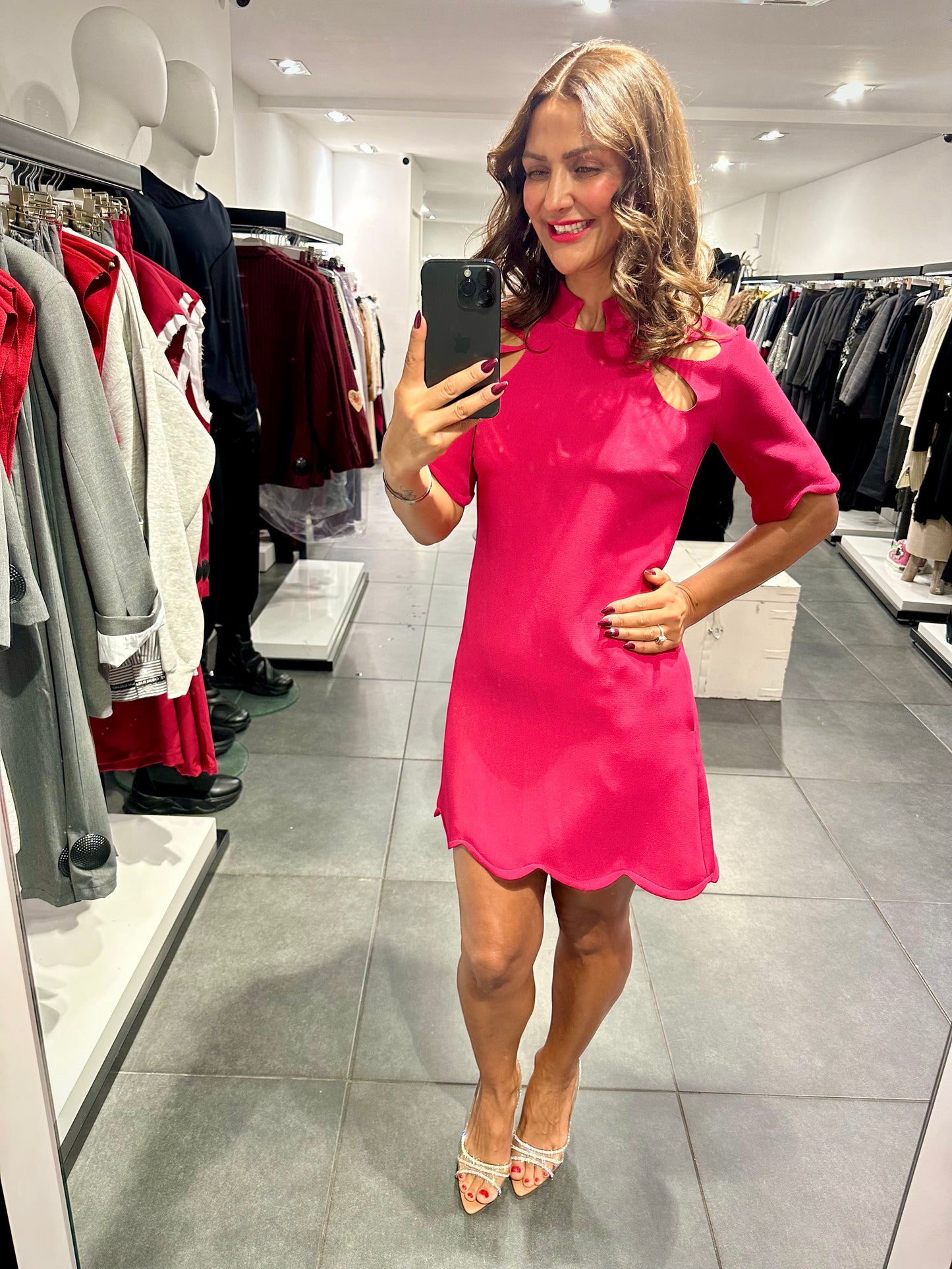Babylon dress mini fuxia