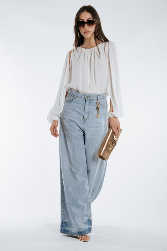 Babylon denim wide leg pants
