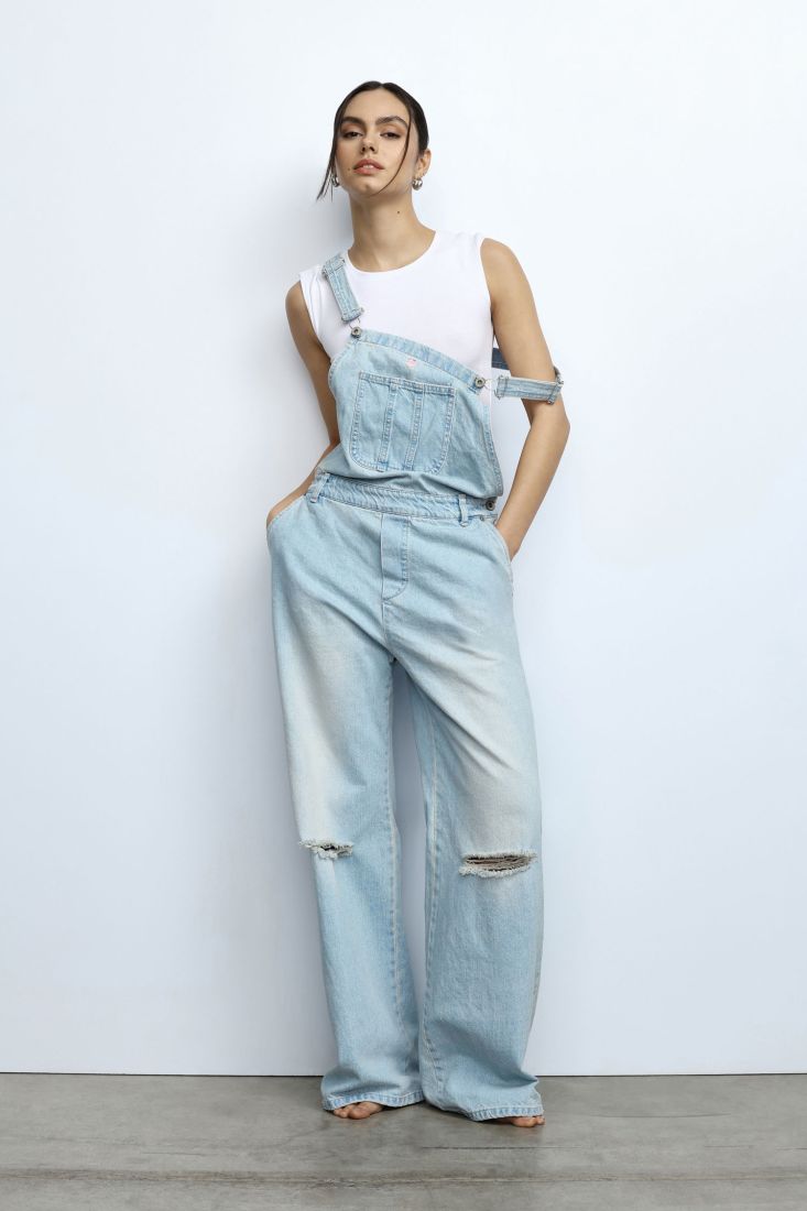Please fashion jeans salopette