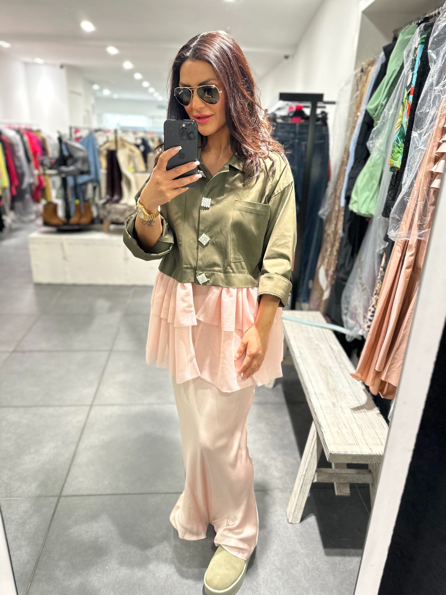 D’elle blazer olive