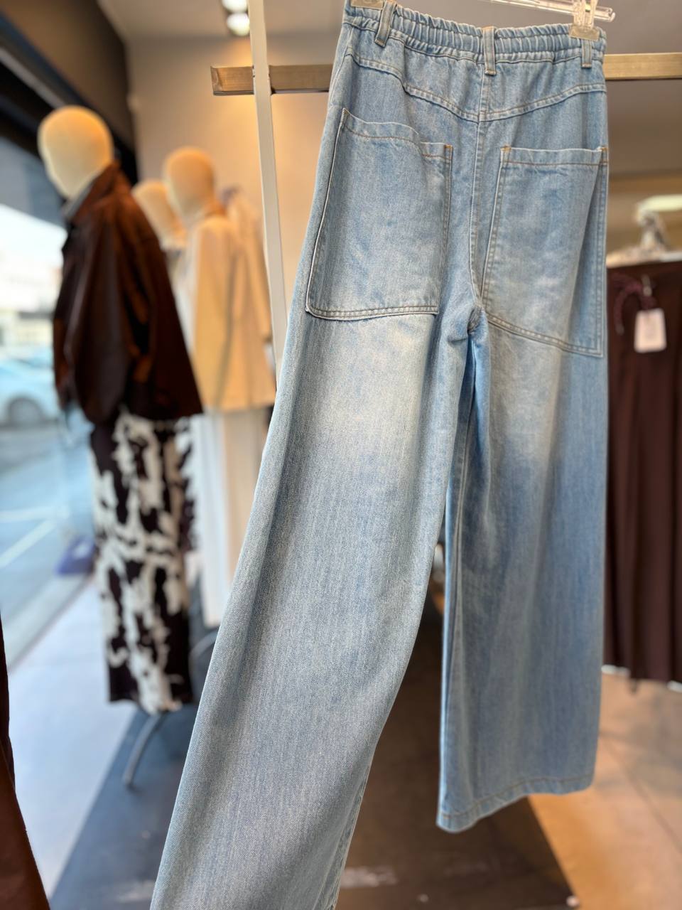 Motel denim pants wide leg