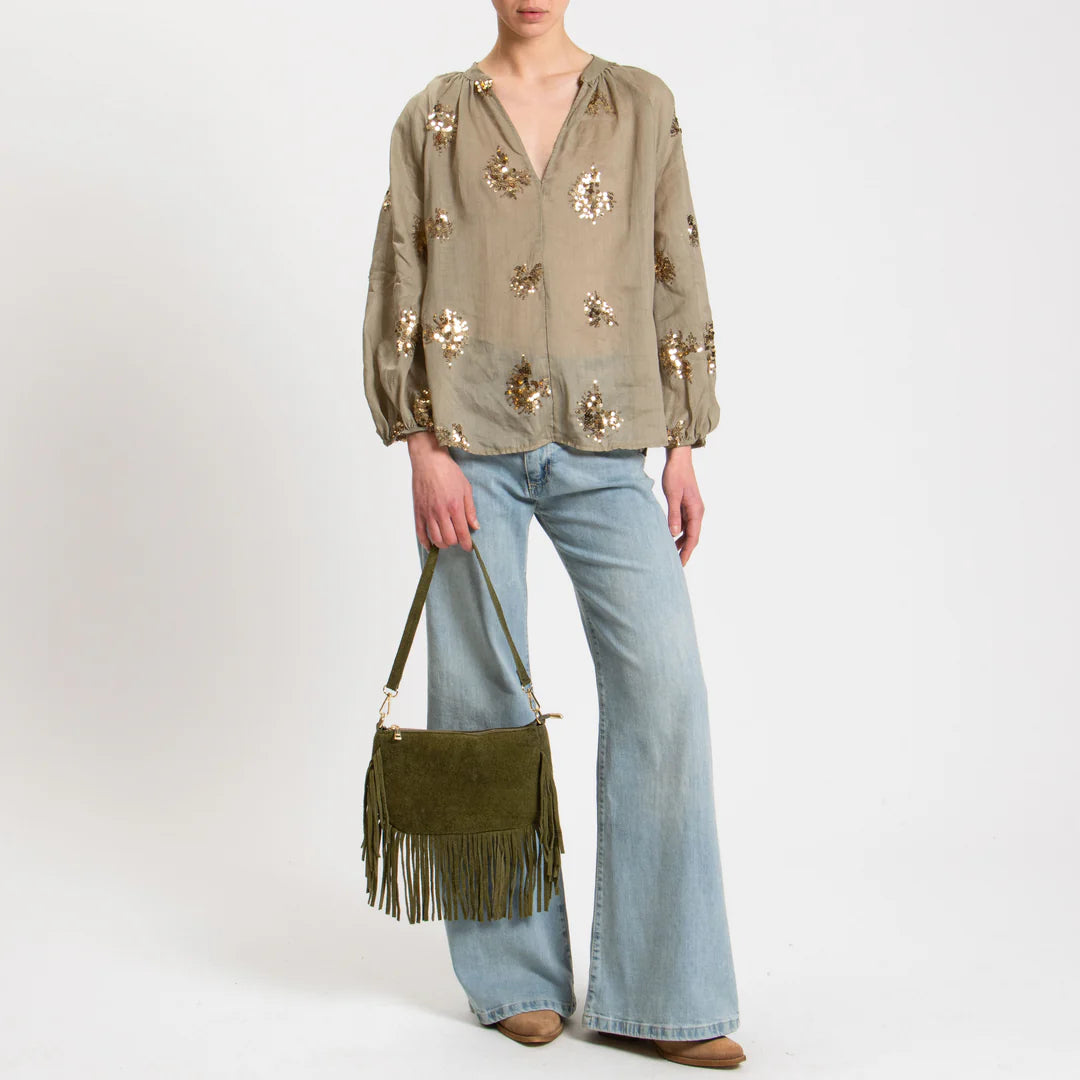 Tensione in blouse Sabbia