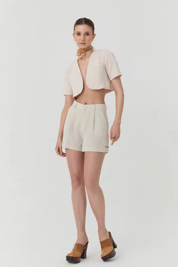 Quzu Short Lino
