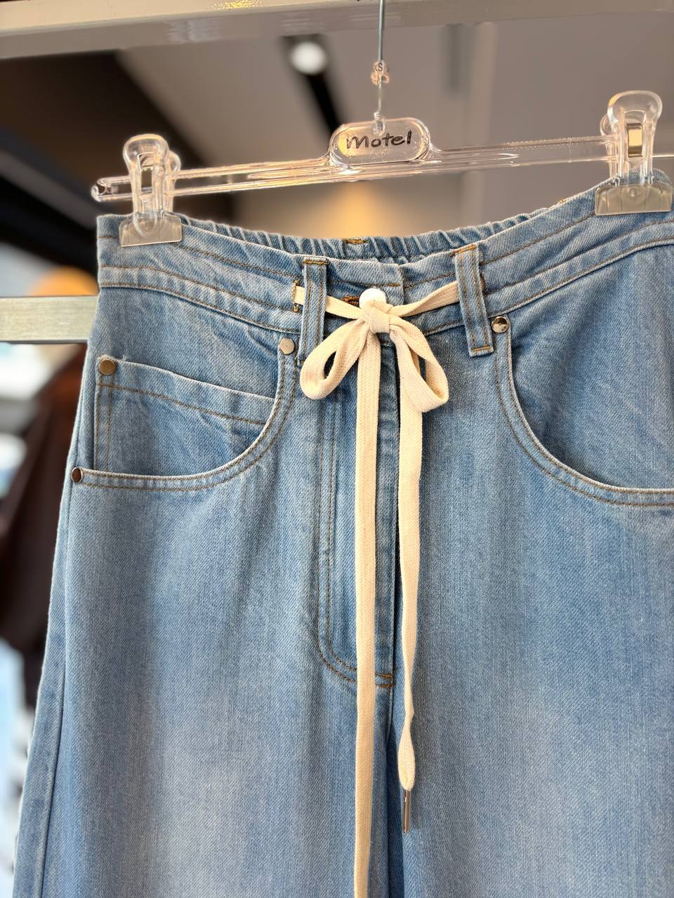 Motel denim pants wide leg