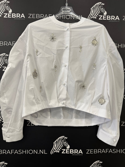 Motel blouse bells bianco