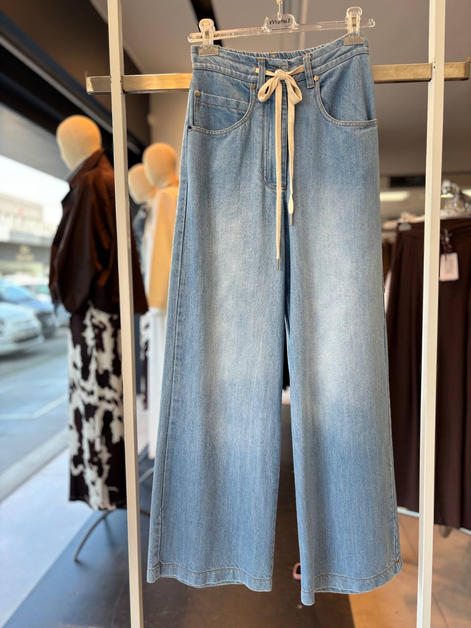 Motel denim pants wide leg