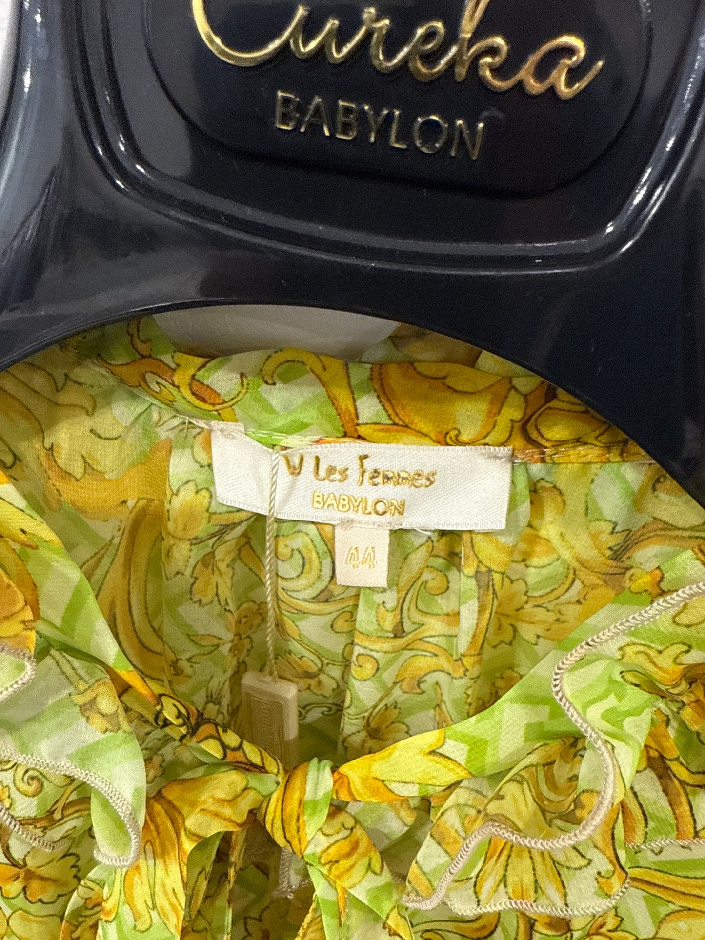 Babylon dress flowers lime