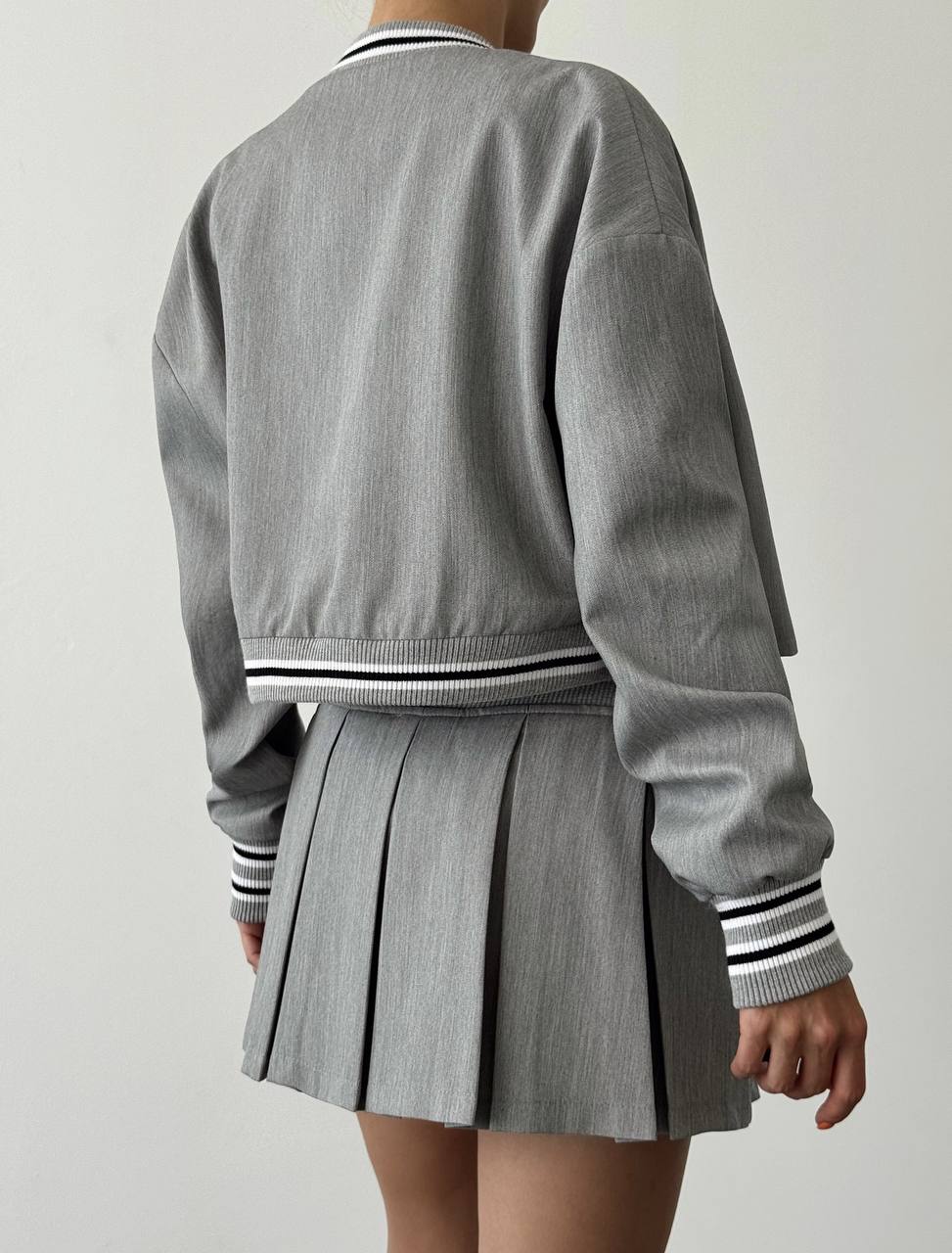 Quzu bomber grey N