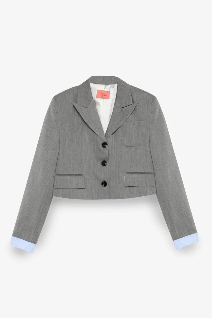 Quzu grey mini blazer