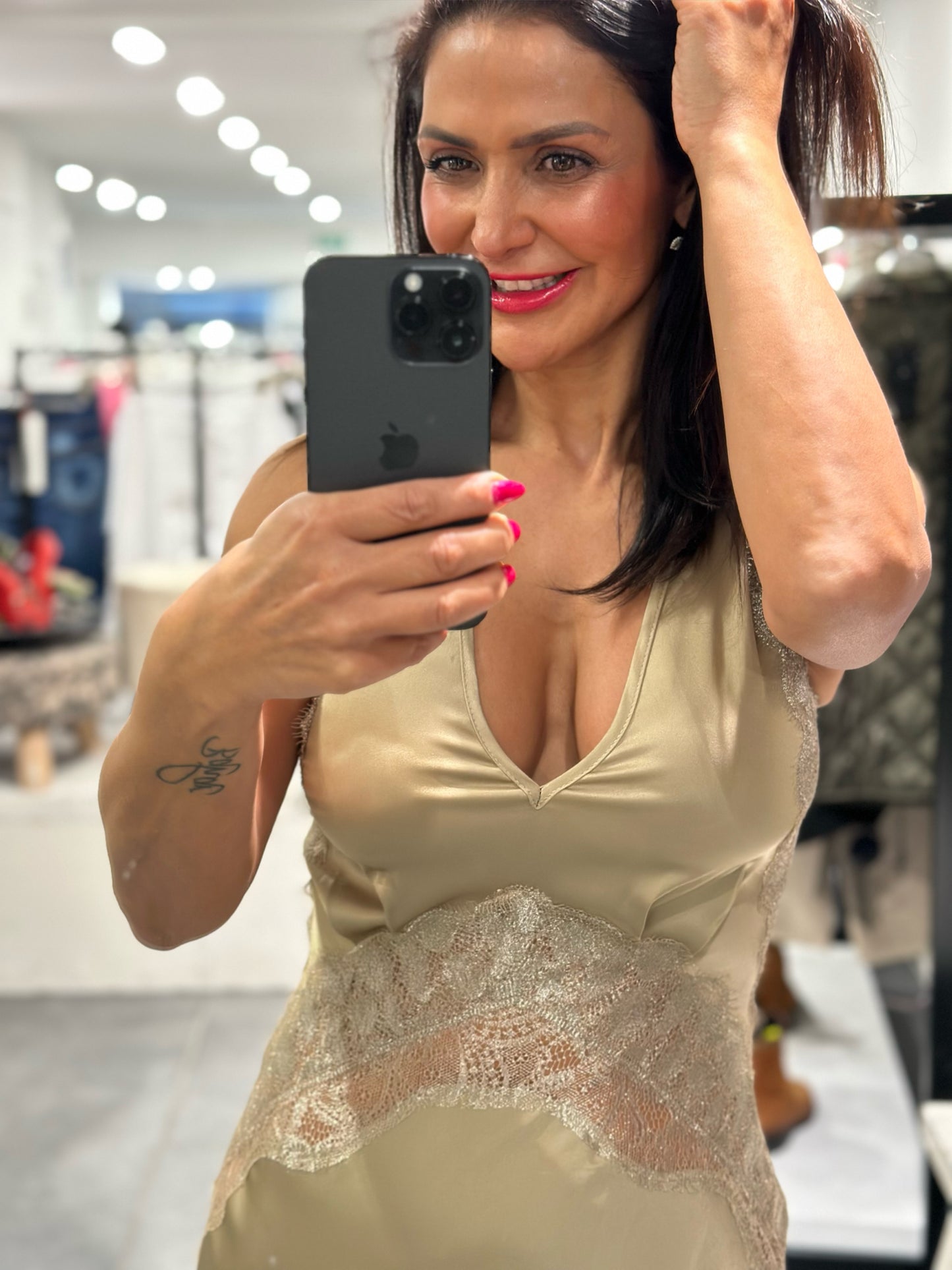 Babylon silk dress lungo