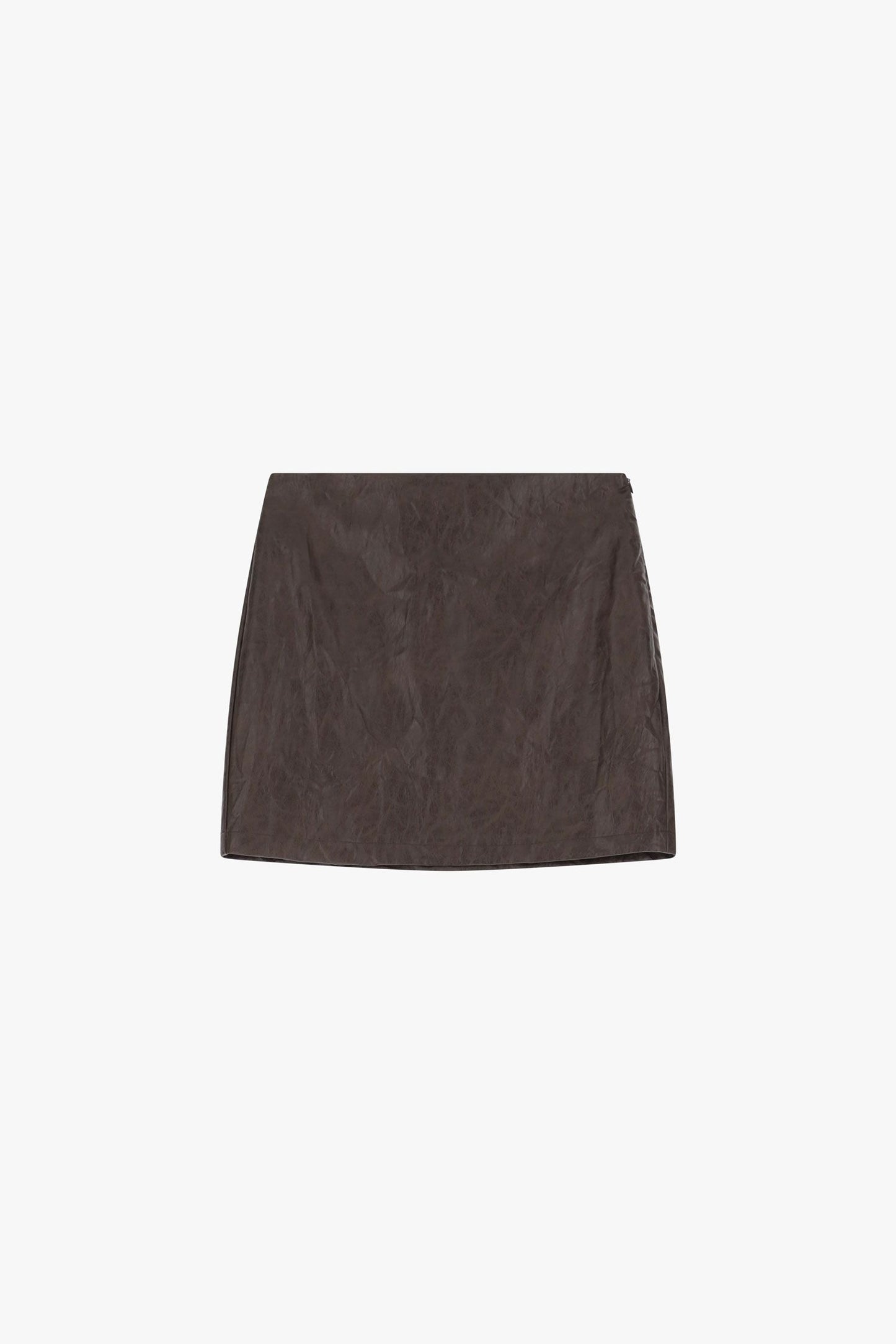 Dixie leatherlook blazer chocolade
