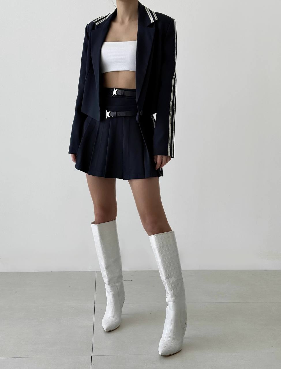Quzu skirt marine