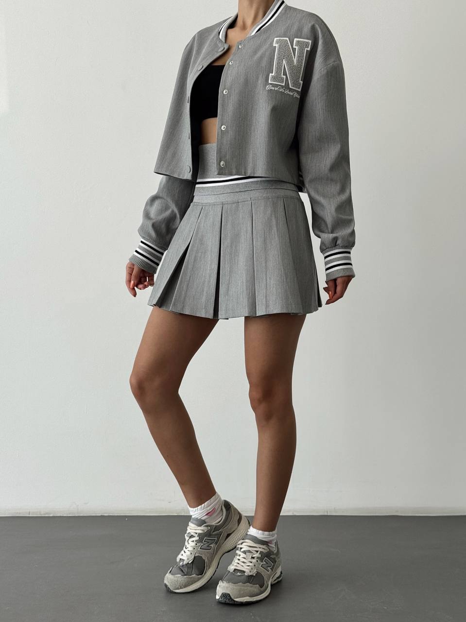 Quzu bomber grey N