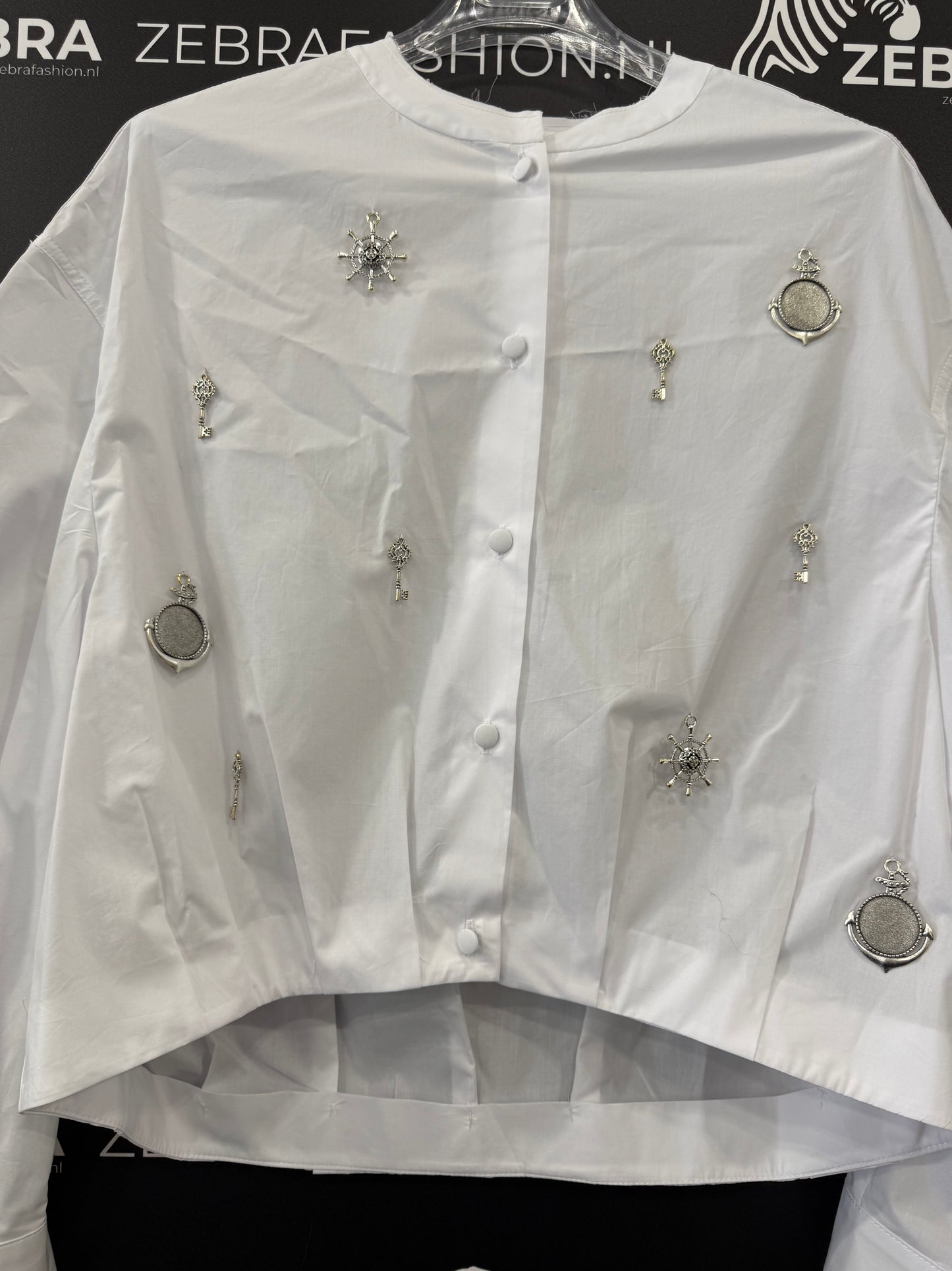 Motel blouse bells bianco