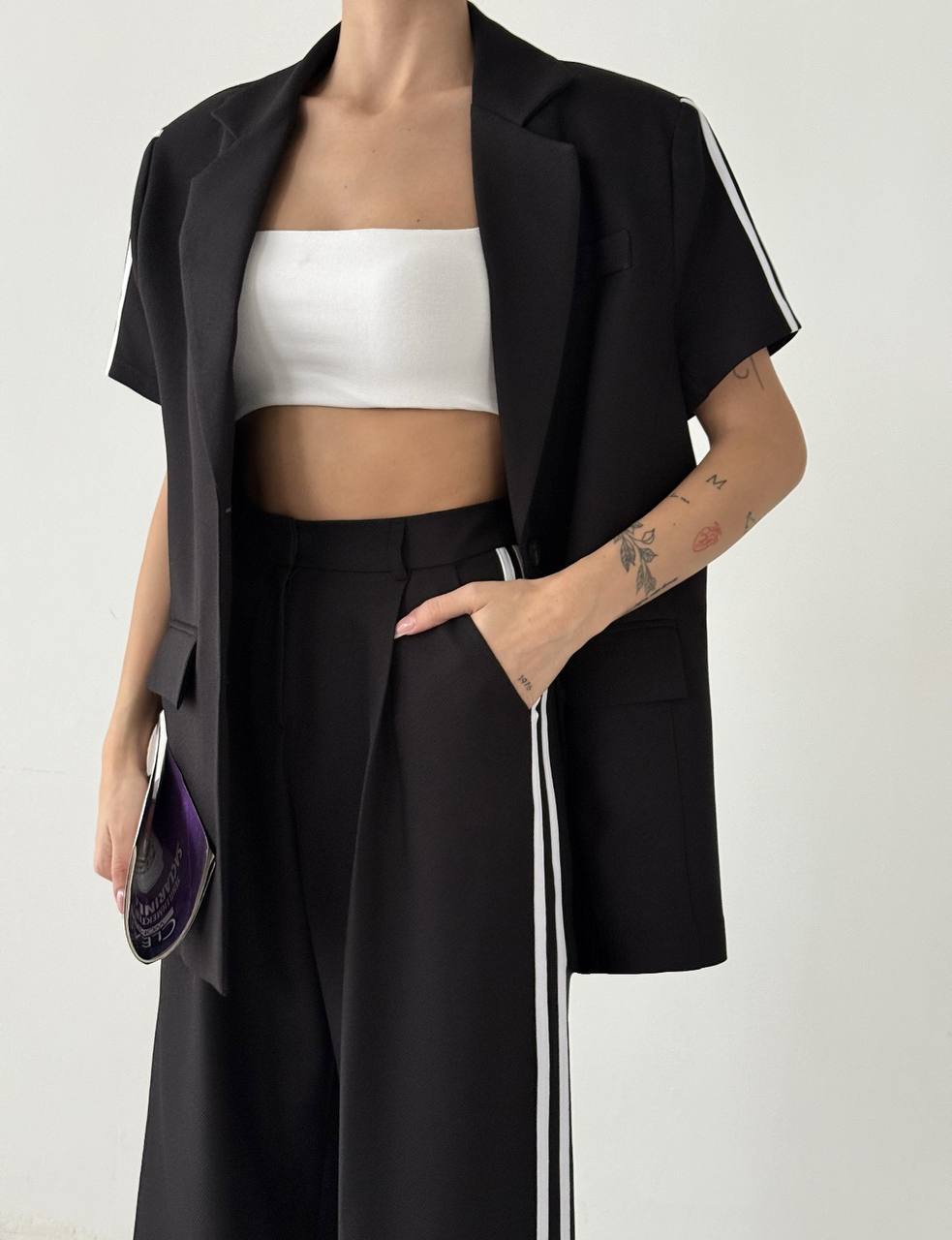 Quzu blazer stripe