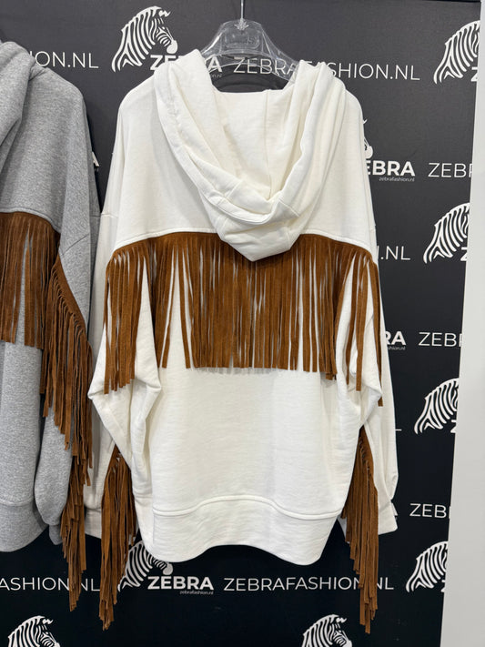 Motel sweaterjacket franje