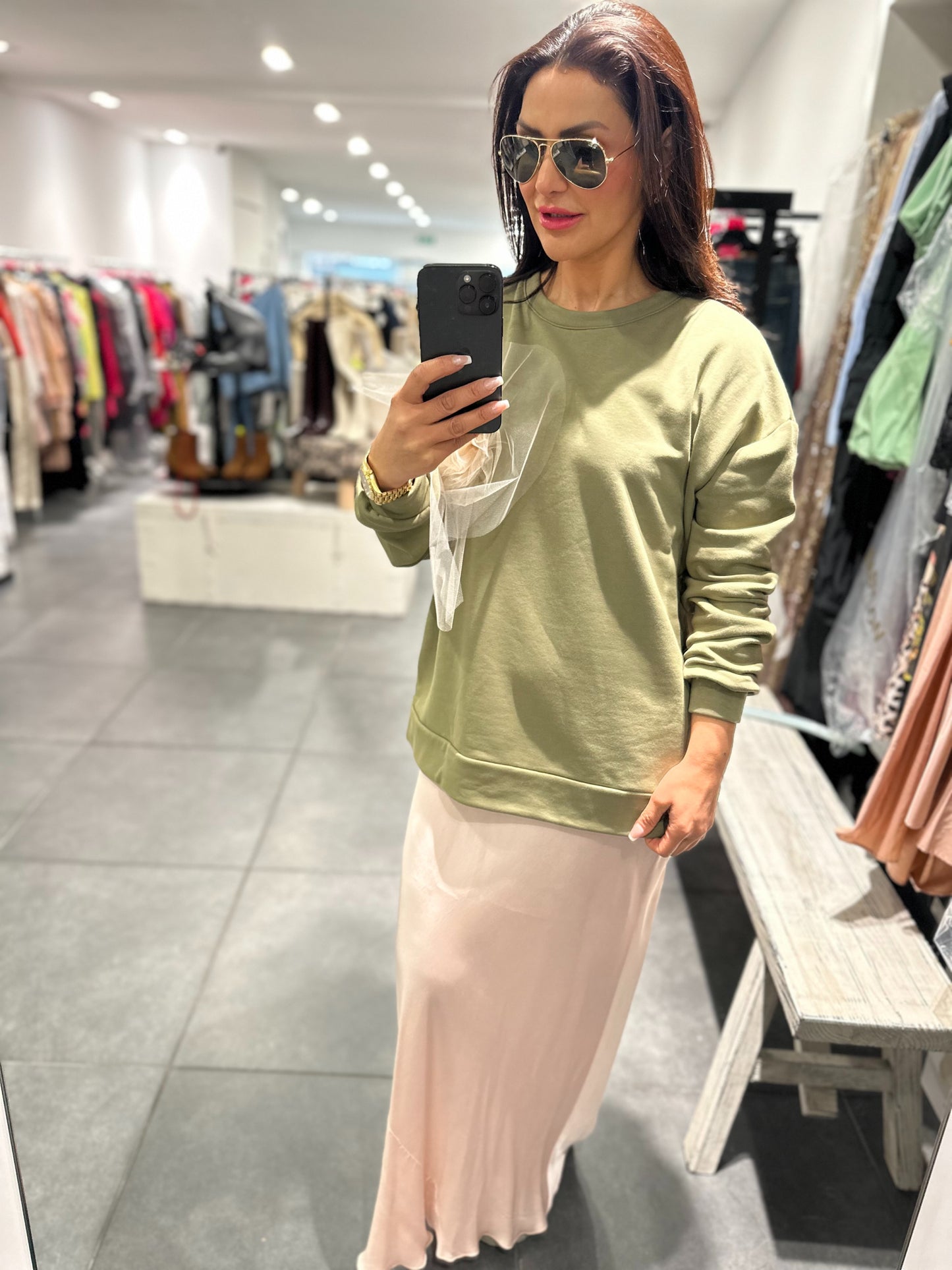 D’elle strapless silk dress