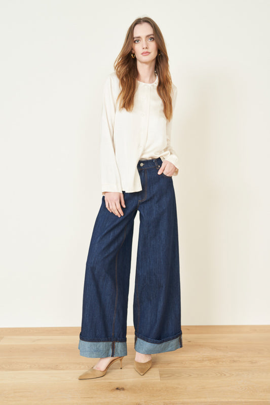 Souvenir denim pants dark