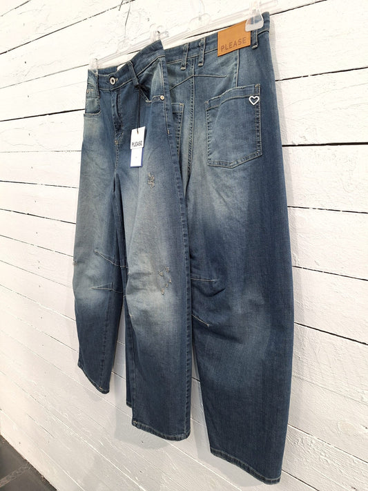Please fashion denim pants baloon