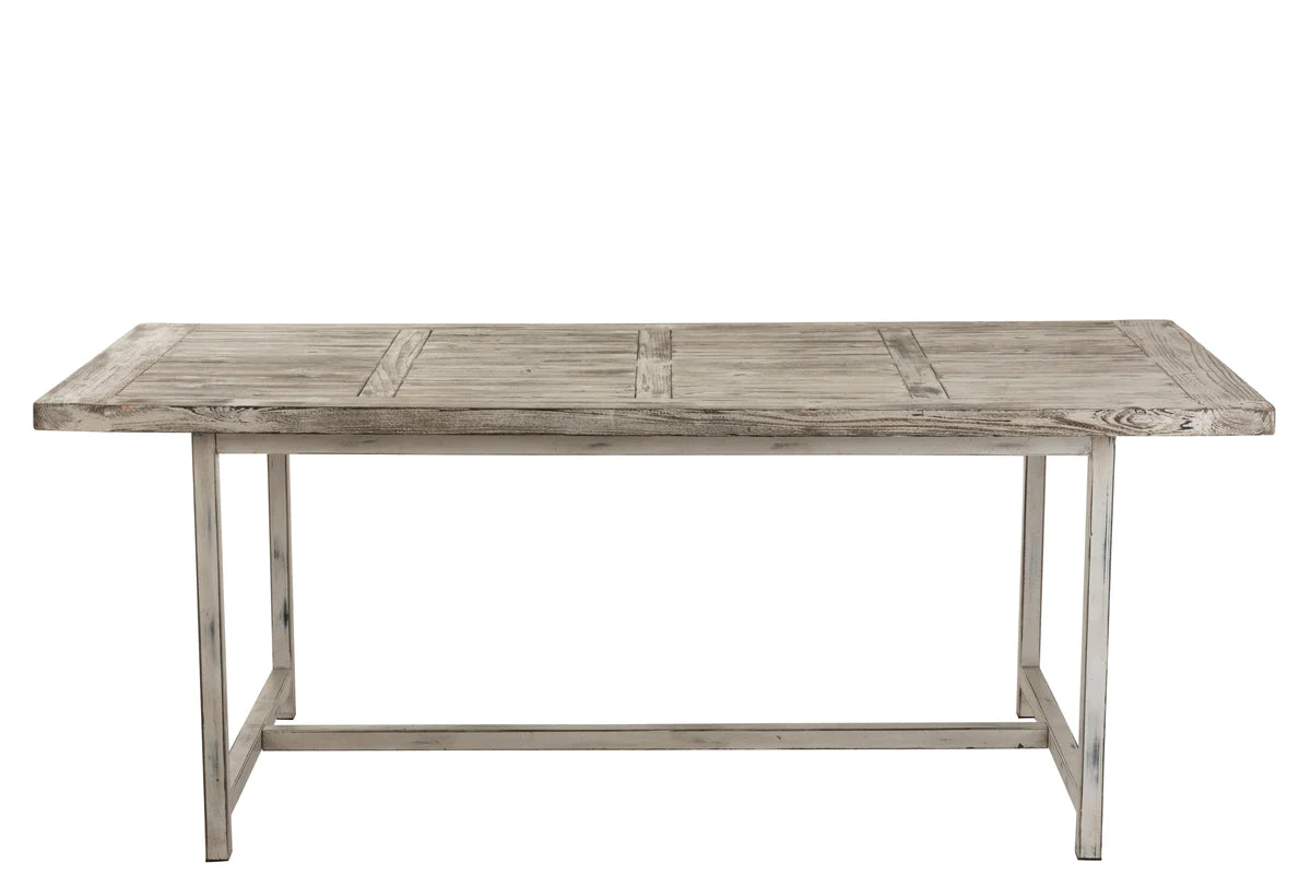 J-line ibiza white wash Table