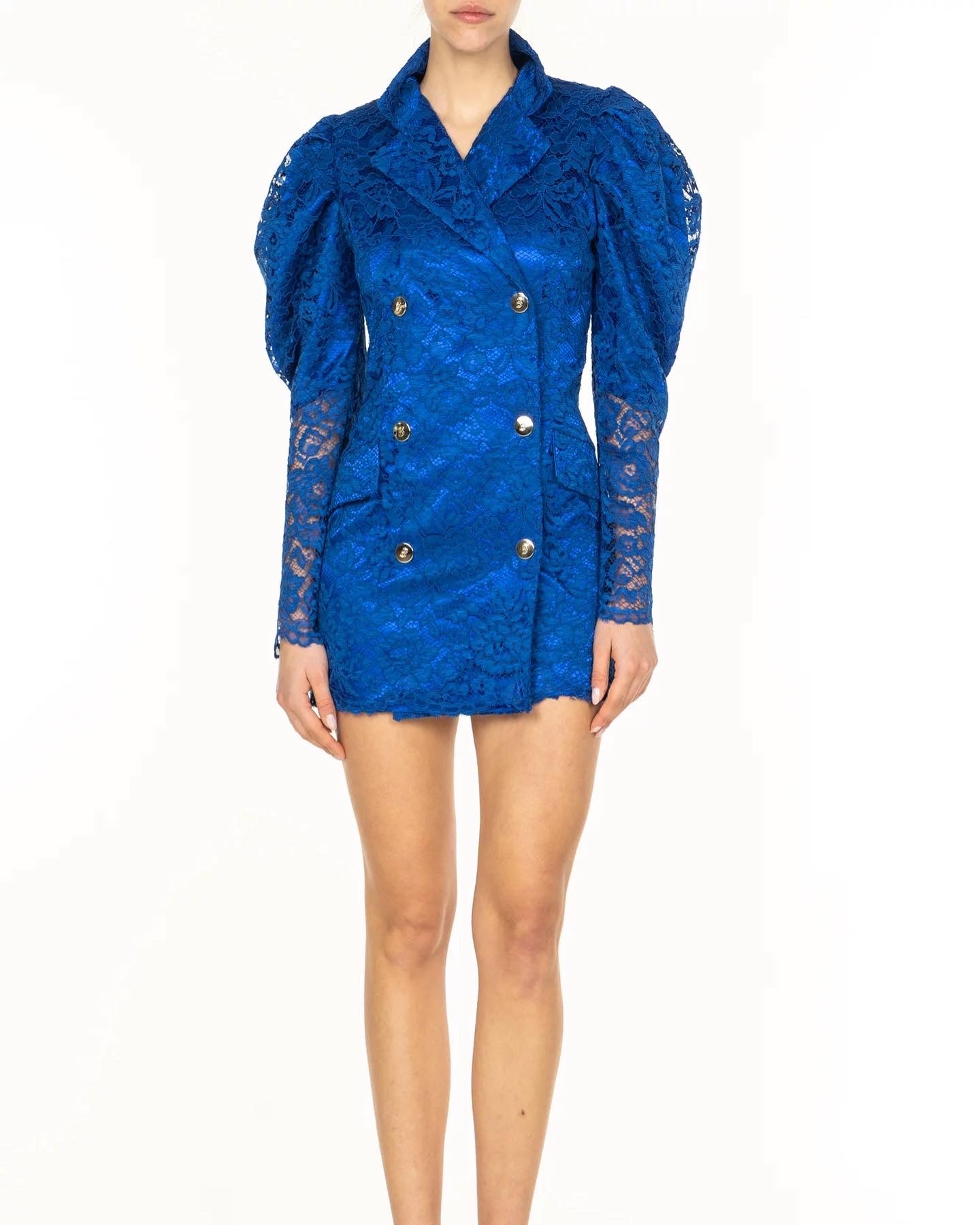 Babylon Dress exclusieve Sax blu