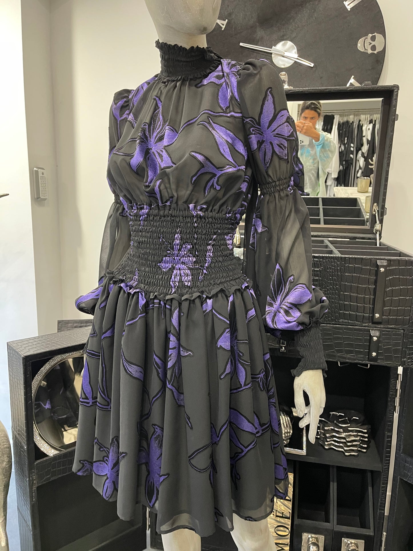 Babylon Dress exclusive black/lila