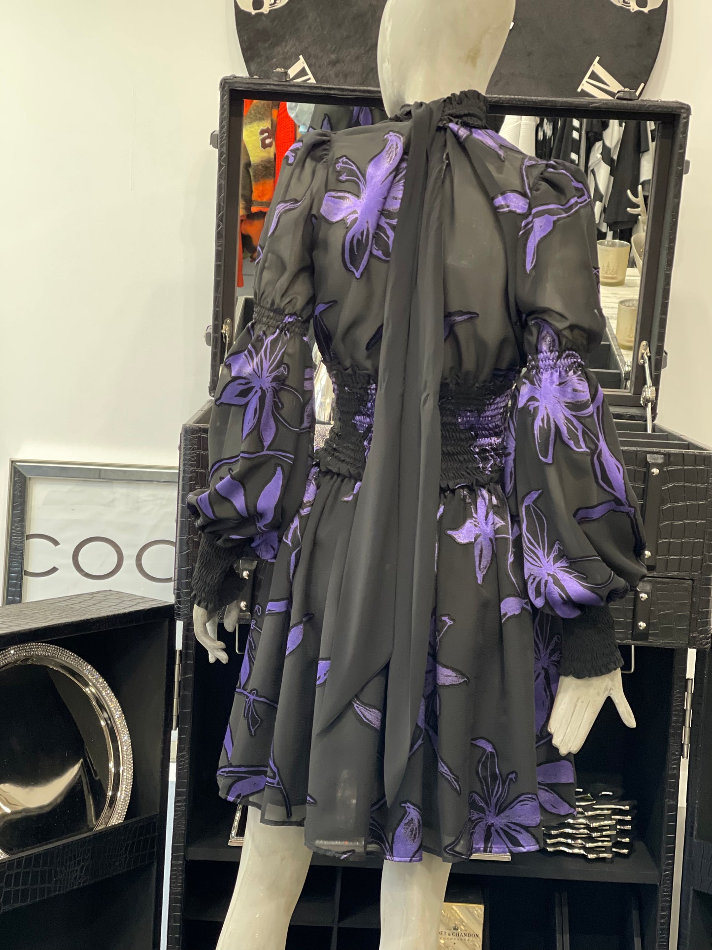 Babylon Dress exclusive black/lila