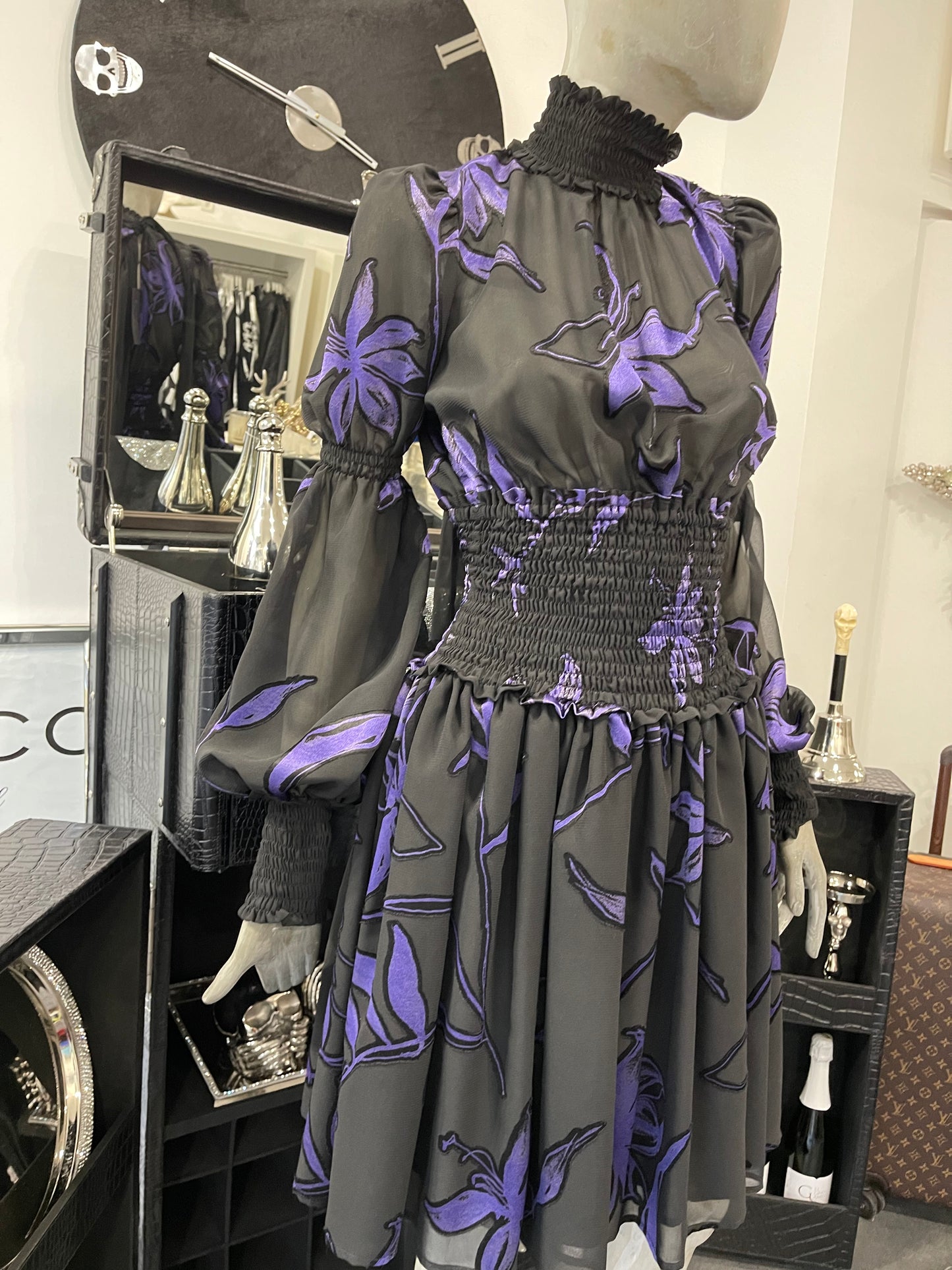 Babylon Dress exclusive black/lila