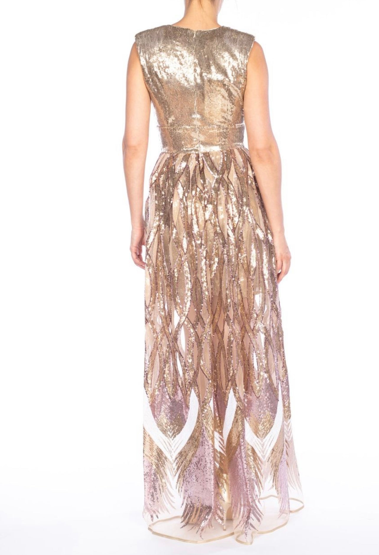 Babylon Dress Gold Lungo