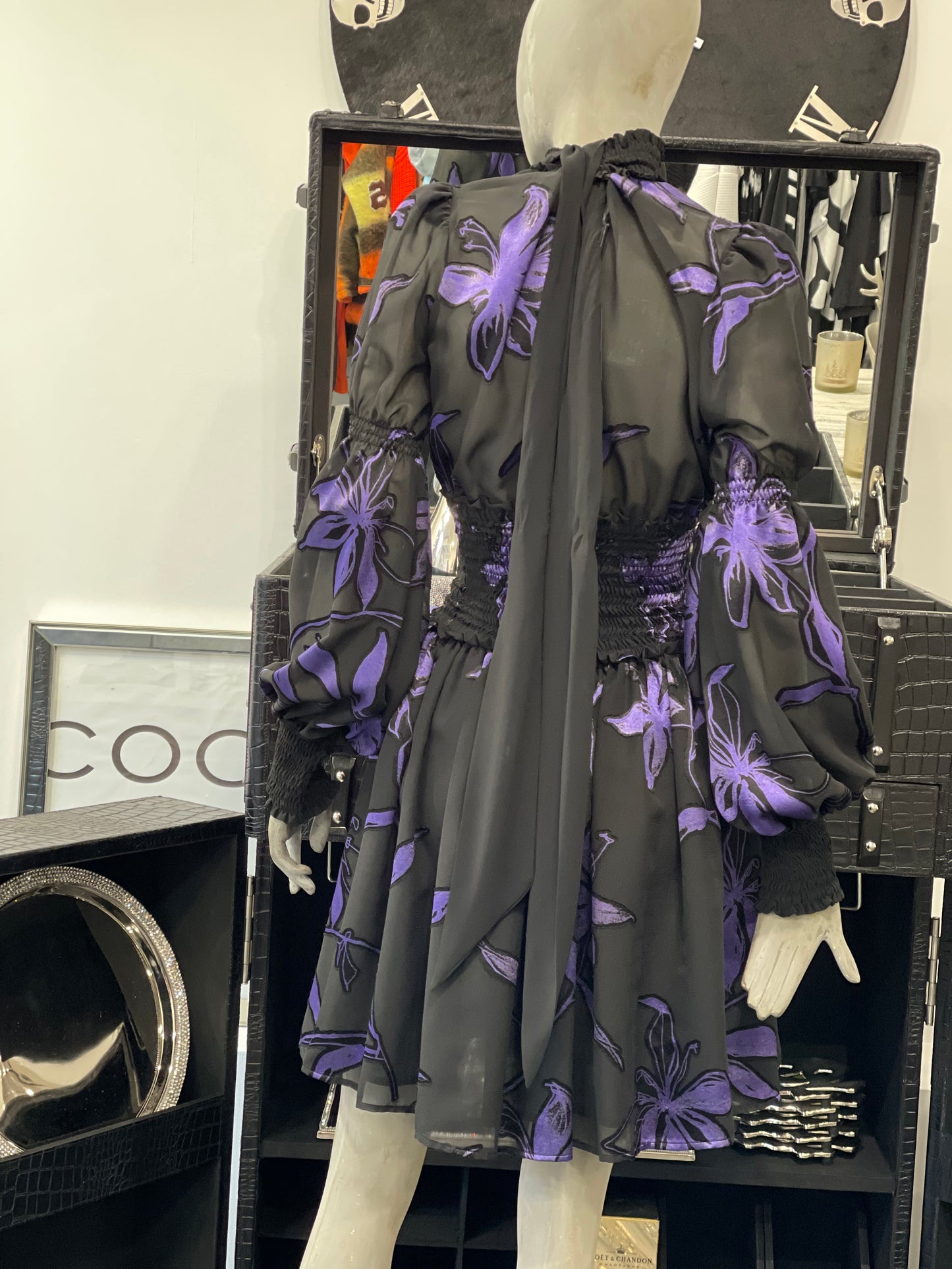 Babylon Dress exclusive black/lila