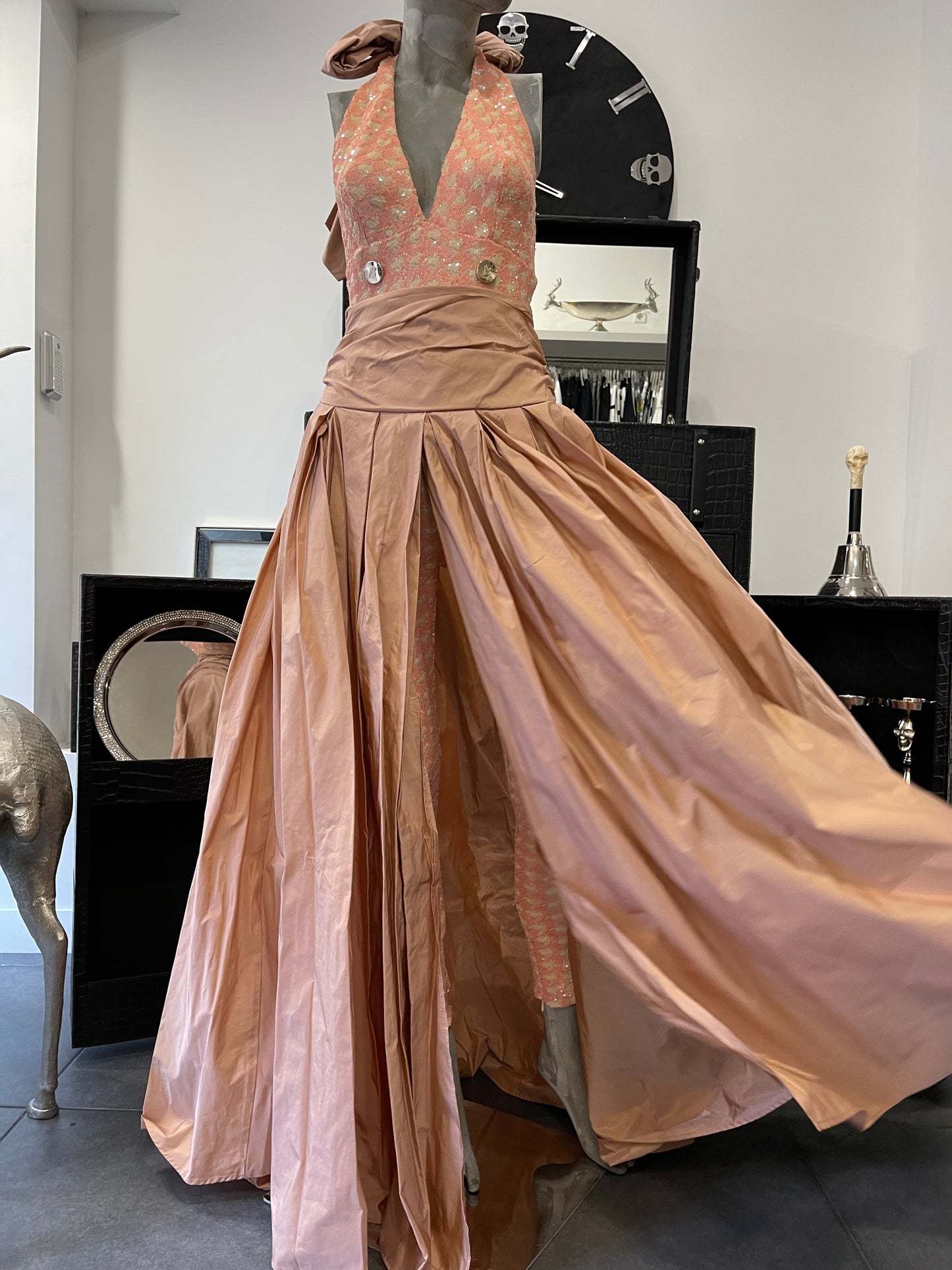 Babylon Skirt lungo Pudra