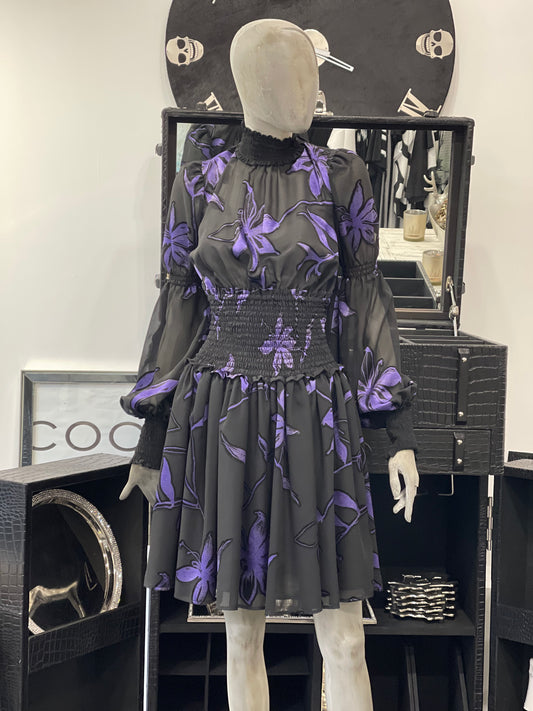 Babylon Dress exclusive black/lila