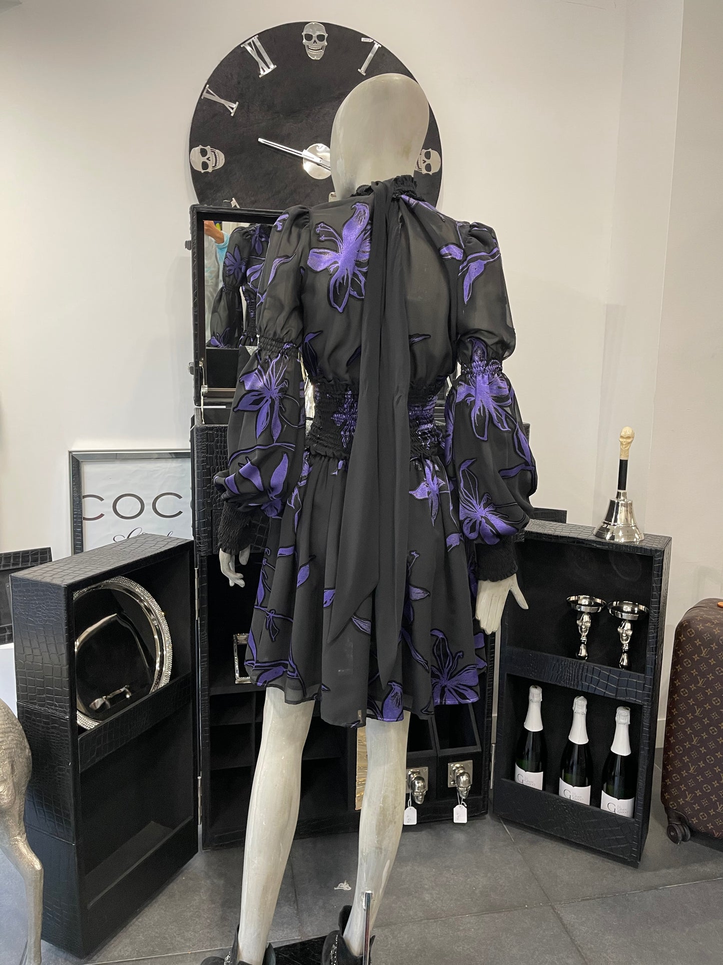Babylon Dress exclusive black/lila