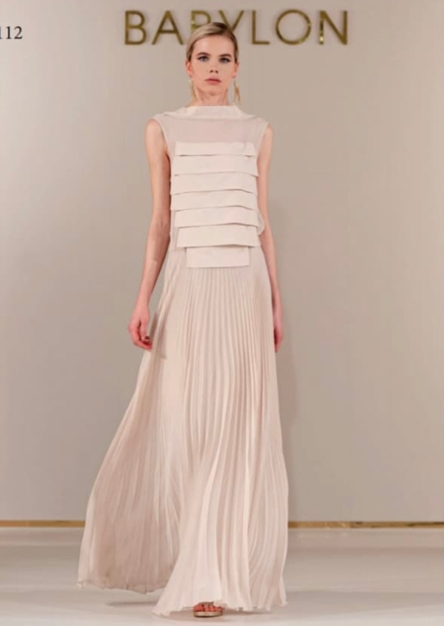Babylon Dress Lungo Beige