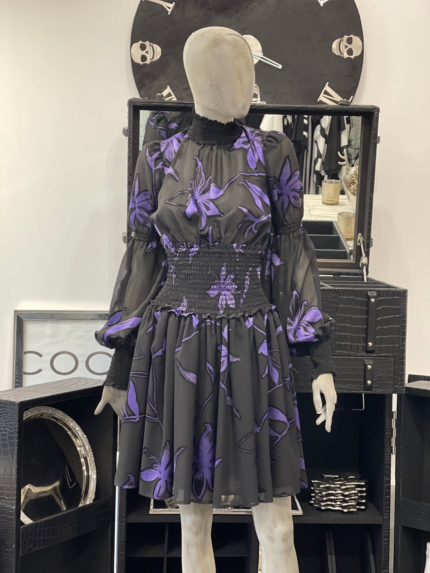 Babylon Dress exclusive black/lila
