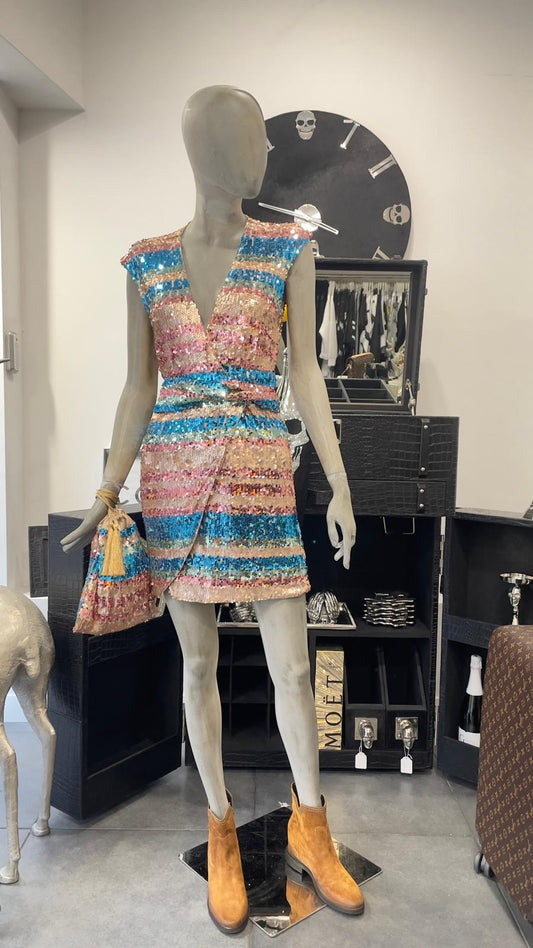 BABYLON DRESS MULTICOLOR