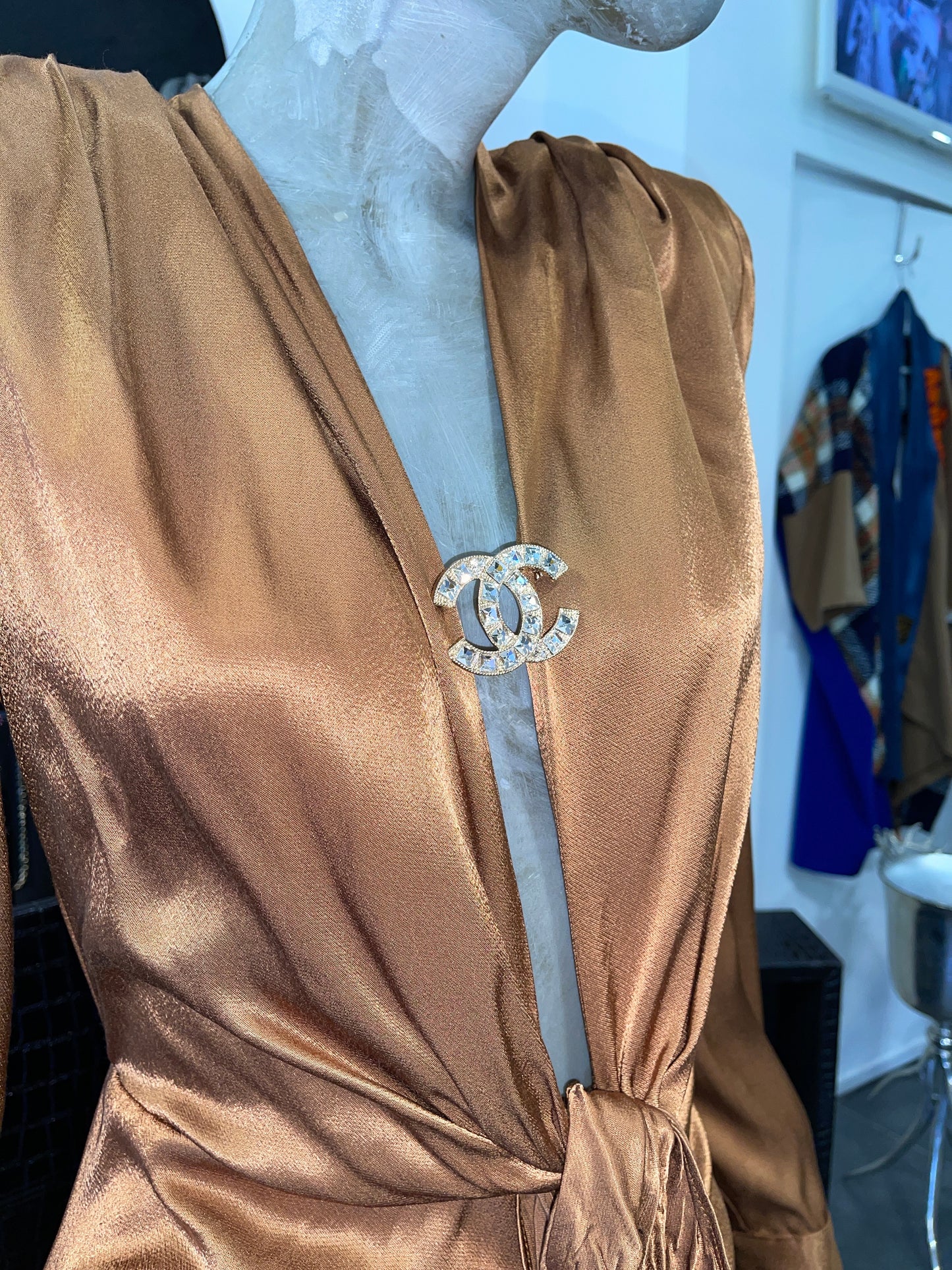 Babylon dress exclusiva Camel Lungo
