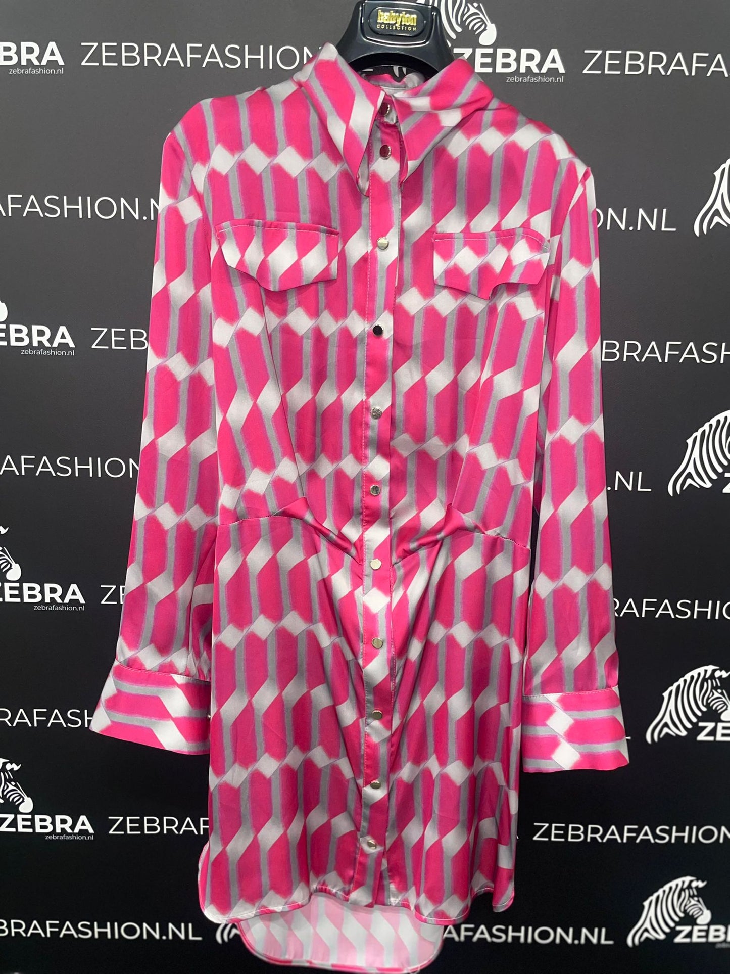Babylon blouse dress Fuxia