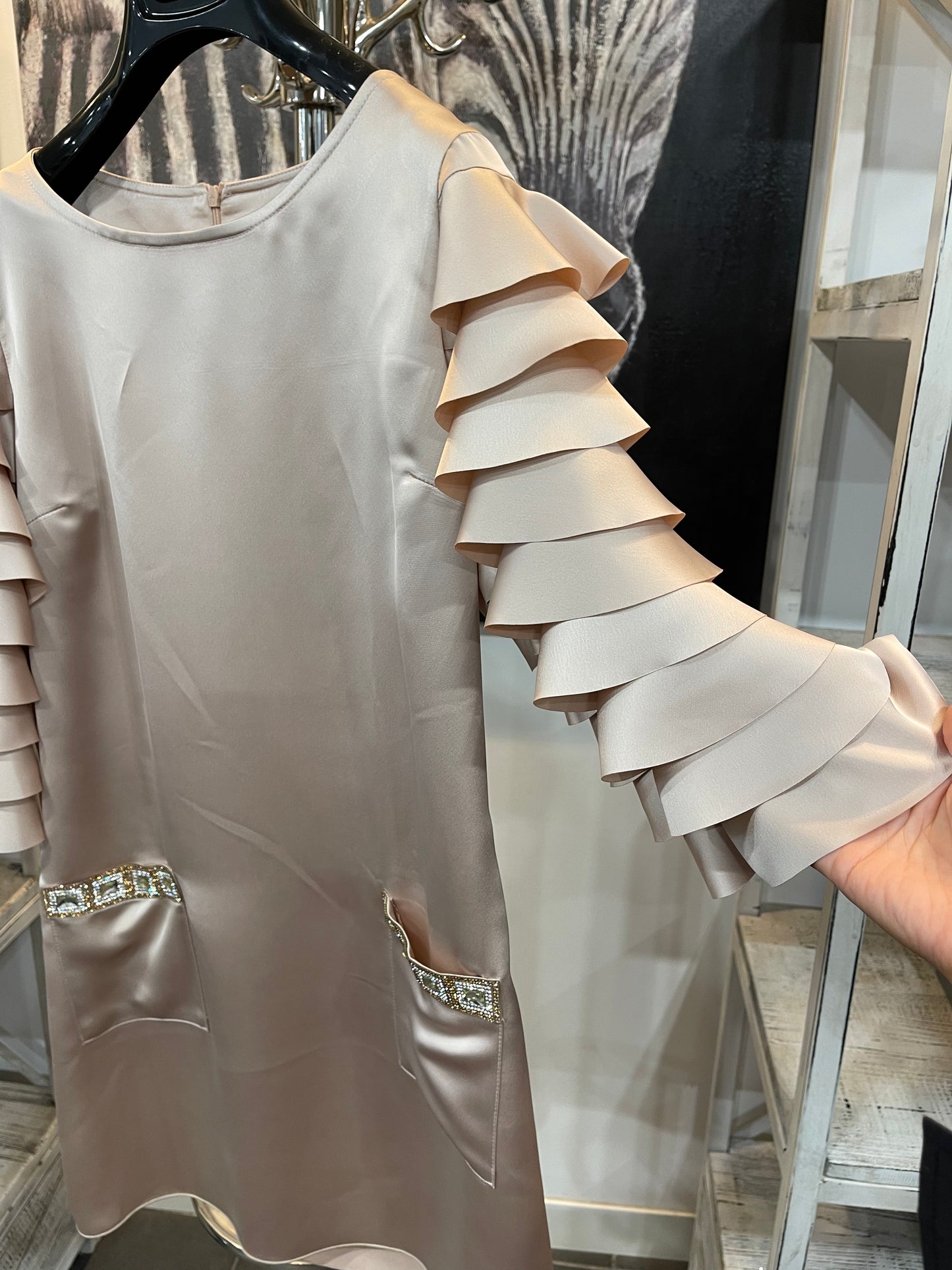 Babylon Dress exclusieve pudra