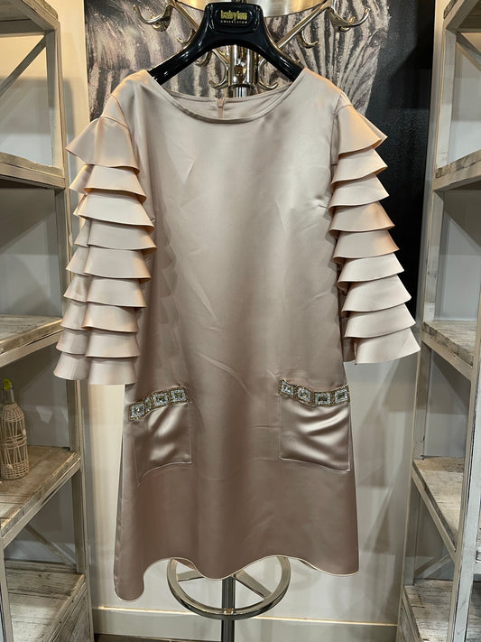 Babylon Dress exclusieve pudra