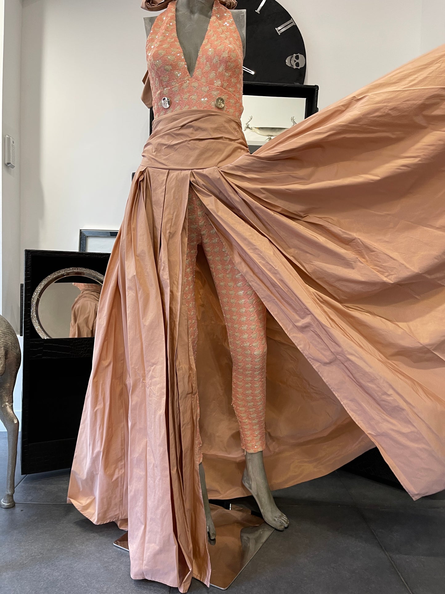 Babylon Skirt lungo Pudra