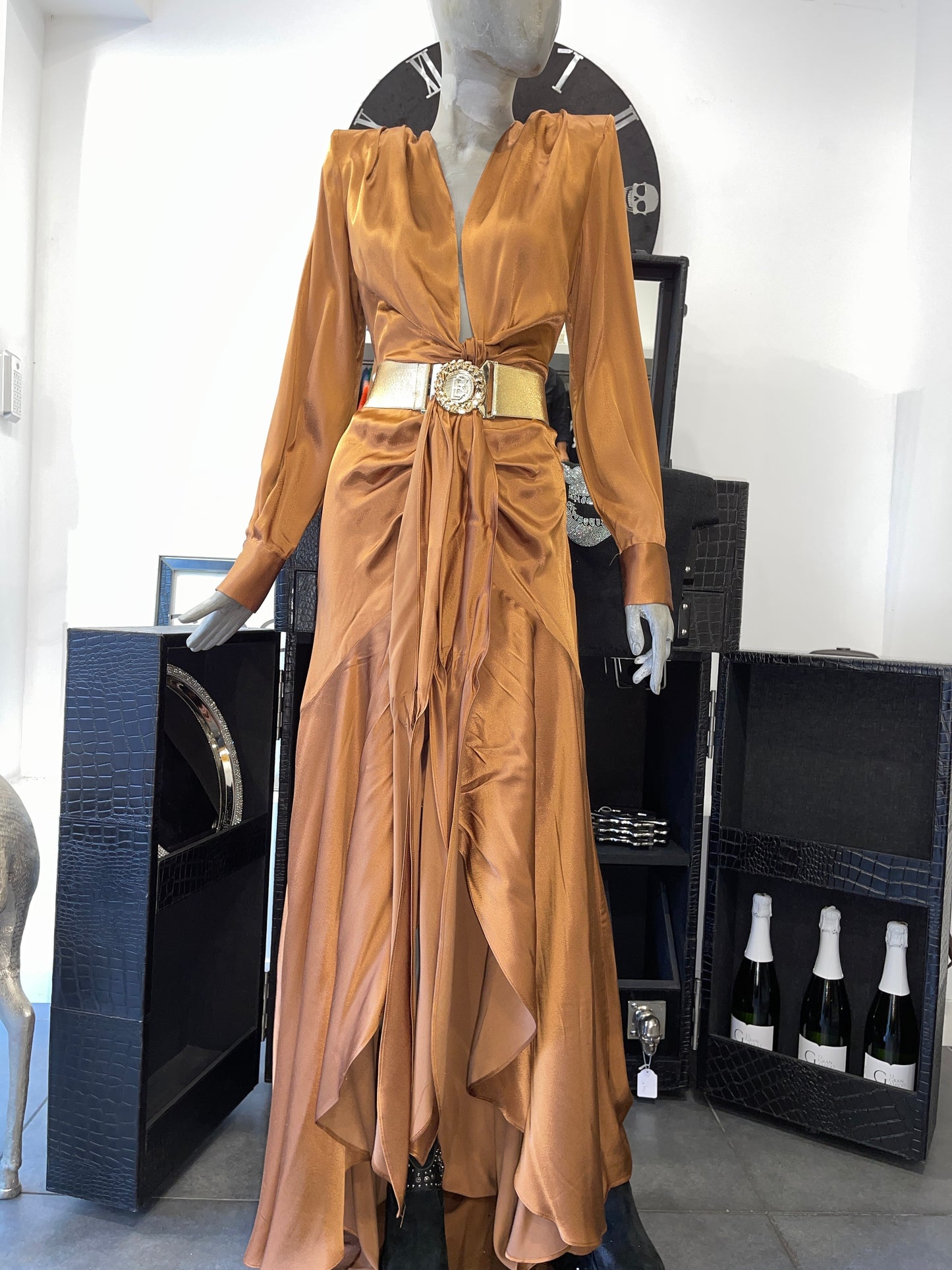 Babylon dress exclusiva Camel Lungo